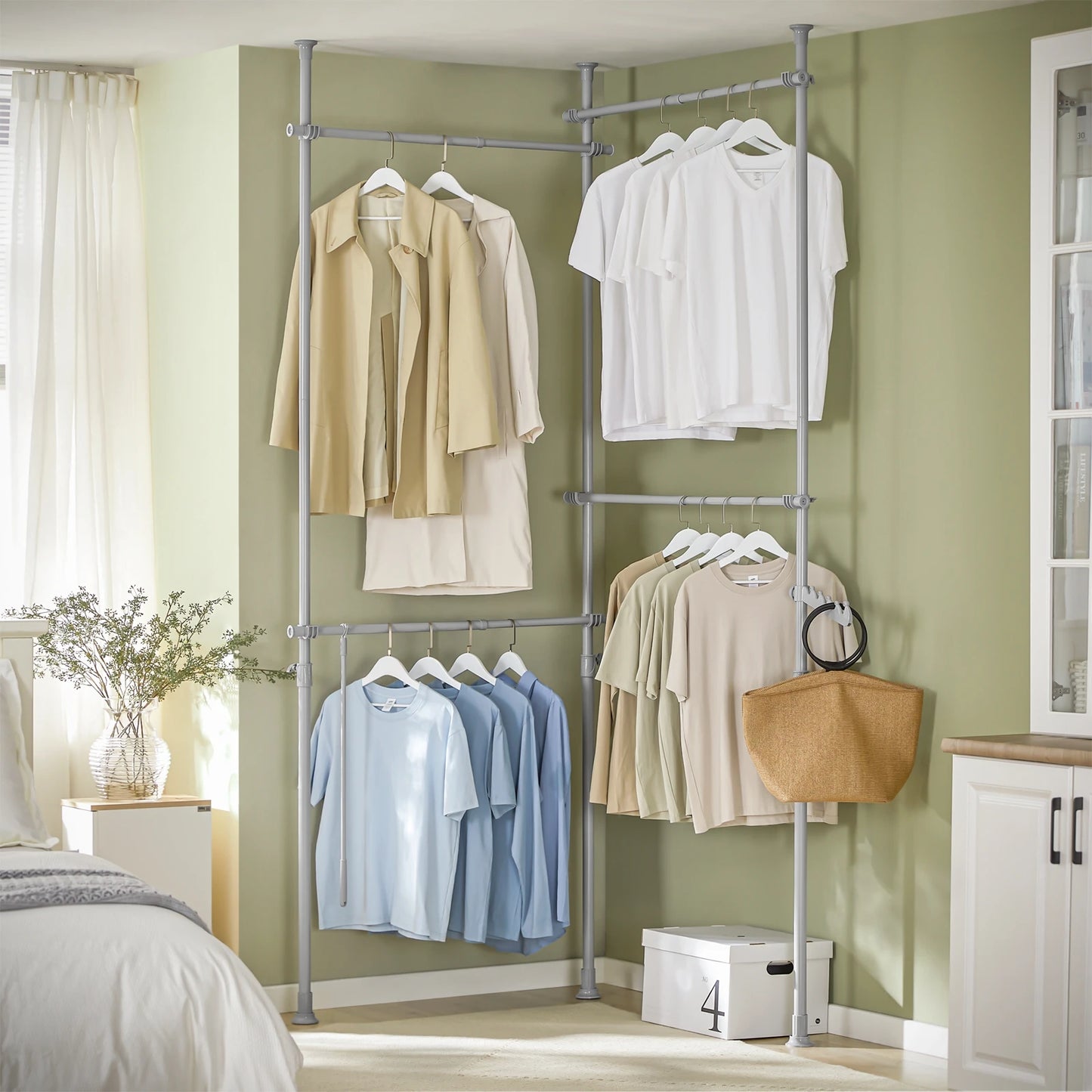 Portant extensible pour chambre et dressing