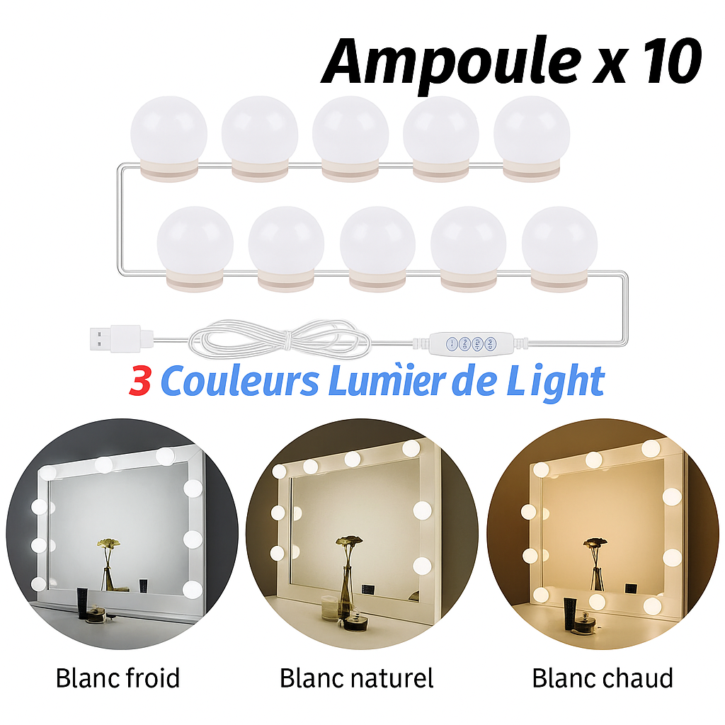 Guirlande LED pour Miroir