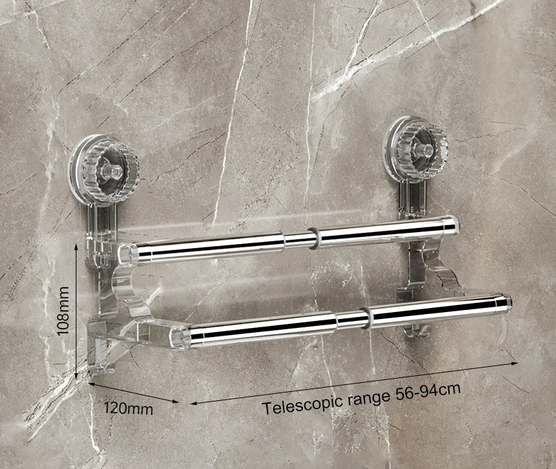 Barre Porte-Serviettes Rotative Extensible Sans Perçage