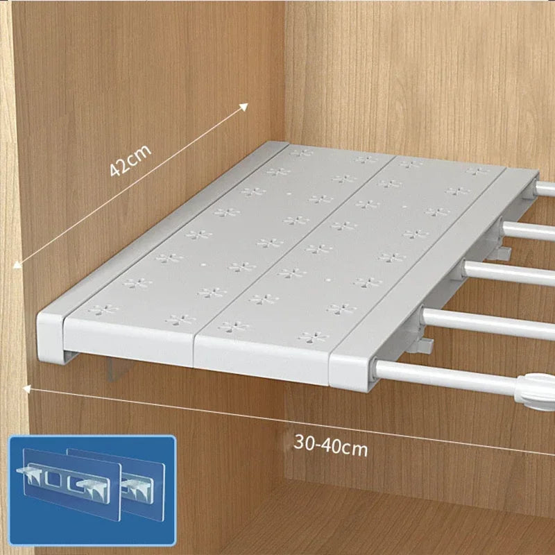 Étagère Extensible Sans Perçage pour Placard & Cuisine