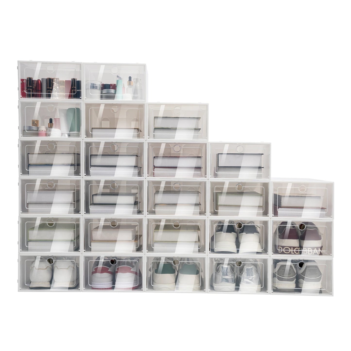 Lot de 24 boîtes à chaussures empilables
