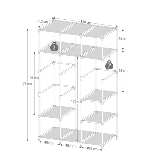 Penderie ouverte gain de place