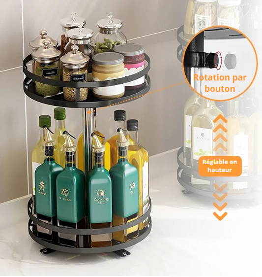 Plateau Tournant à Épices 360°