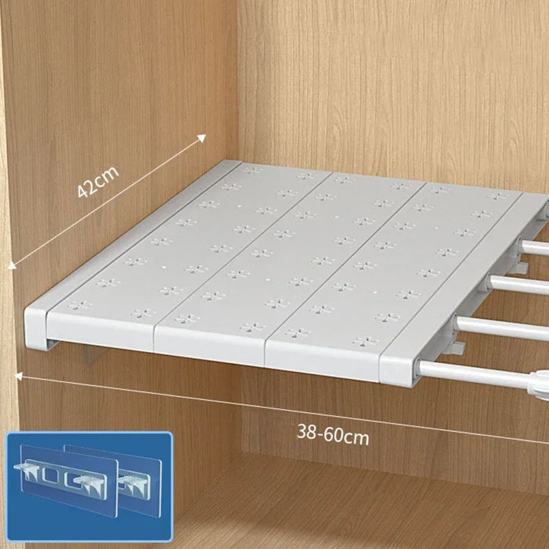Étagère Extensible Sans Perçage pour Placard & Cuisine
