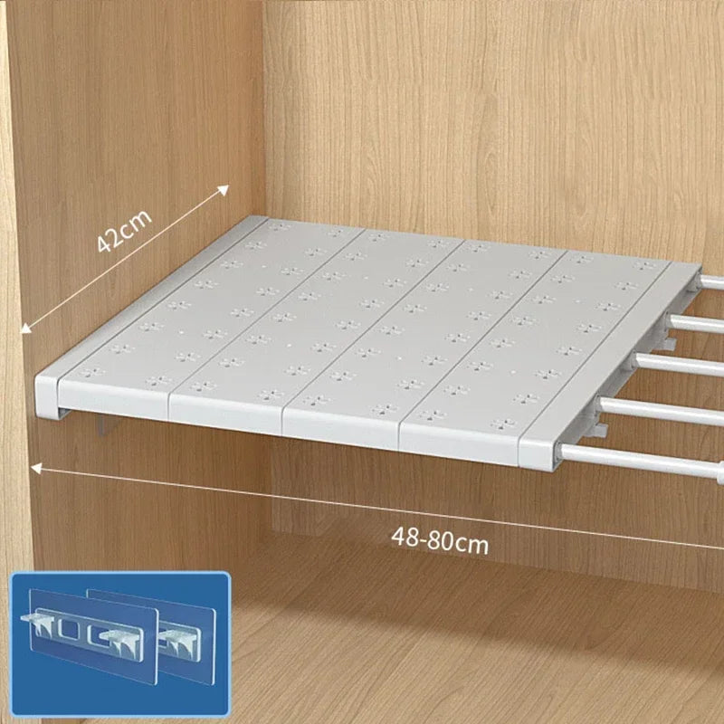 Étagère Extensible Sans Perçage pour Placard & Cuisine