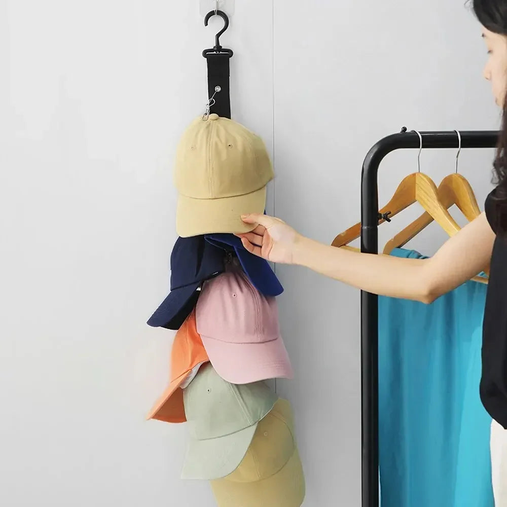 Support mural pour casquettes – Avec clips métalliques