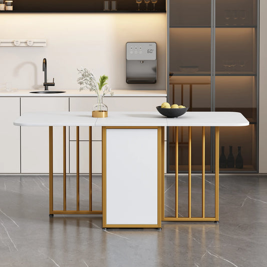 Table Pliante Extensible Blanche