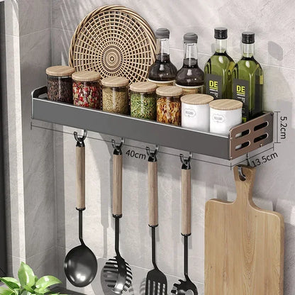 Étagère de Rangement Murale Multi-Fonction pour Cuisine