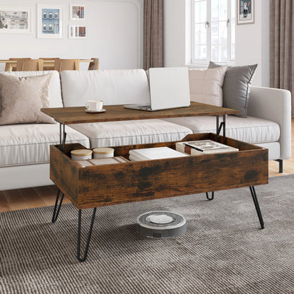 Table basse avec plateau relevable
