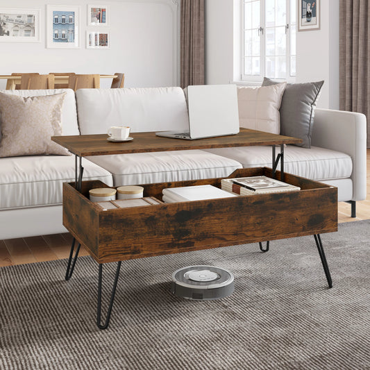 Table basse avec plateau relevable