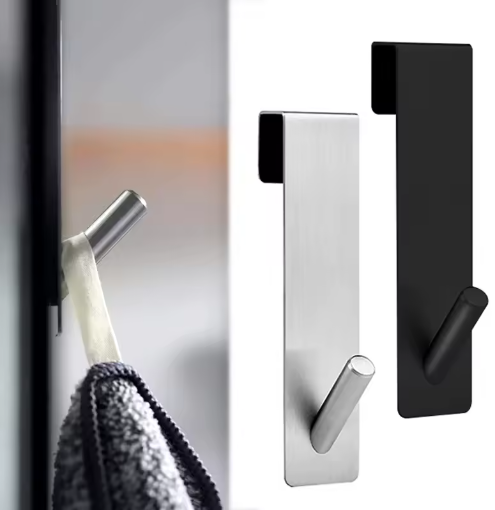 Crochet inox pour porte de douche