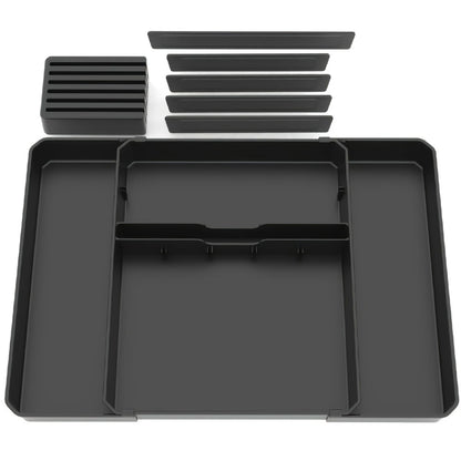 Organisateur de tiroir extensible en acier inoxydable