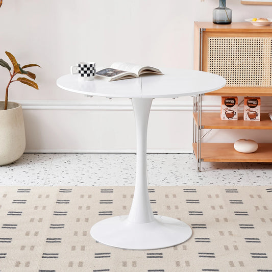 Table Ronde Blanche Style Tulip
